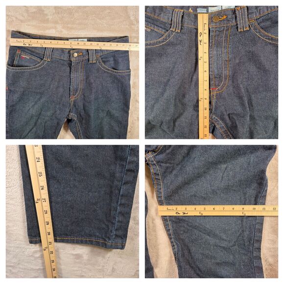 2 Pairs LAPCO FR 34x32 Modern Jeans P-INDM10 Flame Resistant Boot Cut Low Rise - Picture 9 of 10